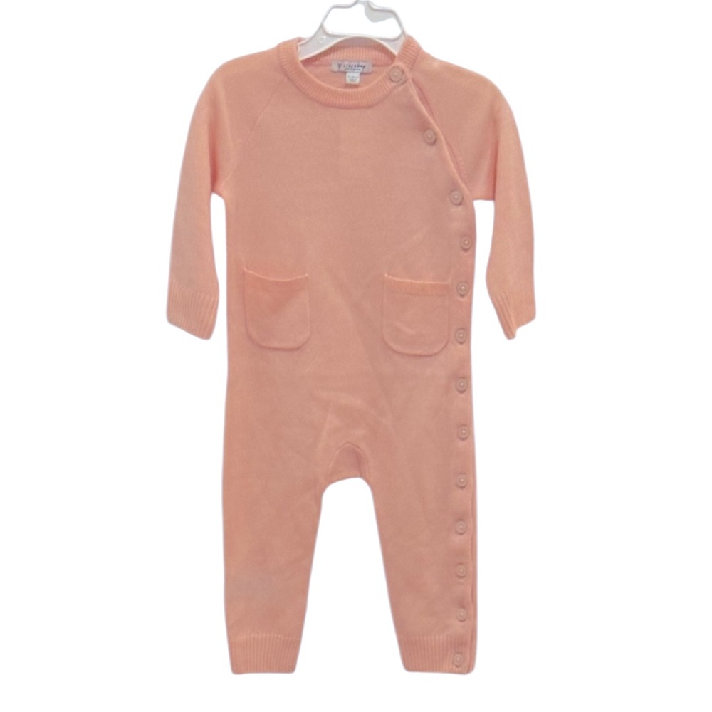 NWT J‎ Crew Baby Girl Pink 100% Cashmere One Piece Gift Baby Gift Winter